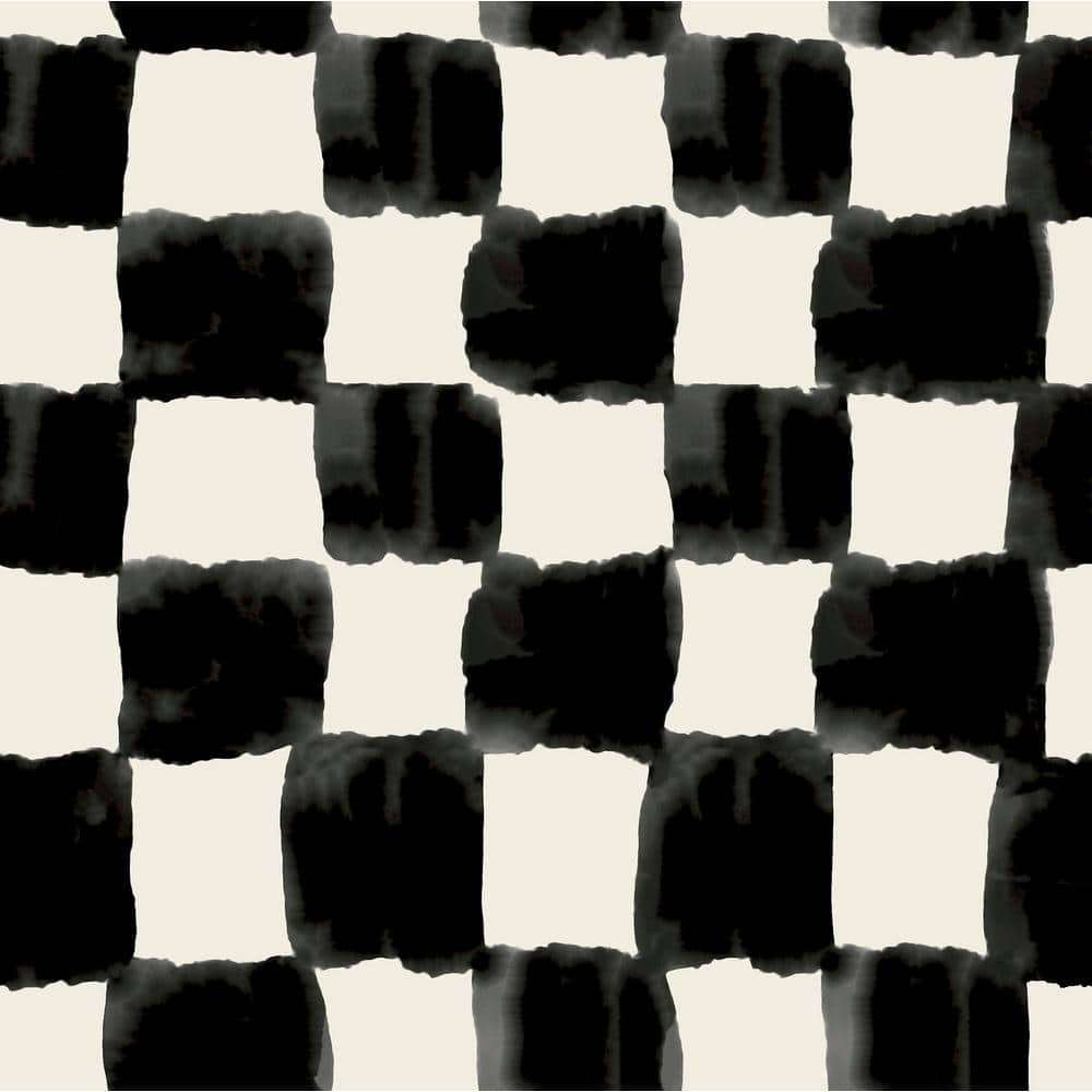Mr. Kate Tess Watercolor Checker Black Peel and Stick Wallpaper price history on PriceWatchPro