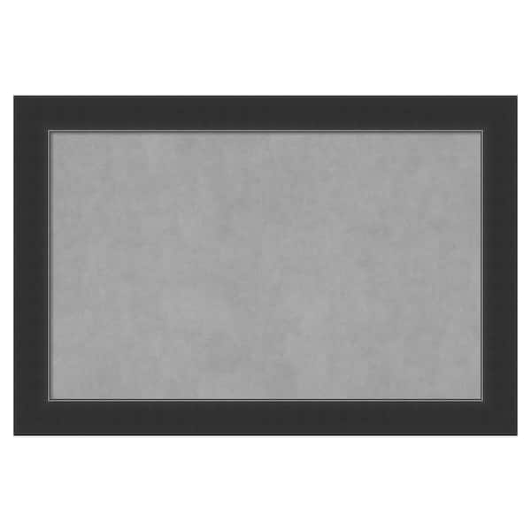 Amanti Art Corvino Black 37 in. x 25 in. Framed Magnetic Board