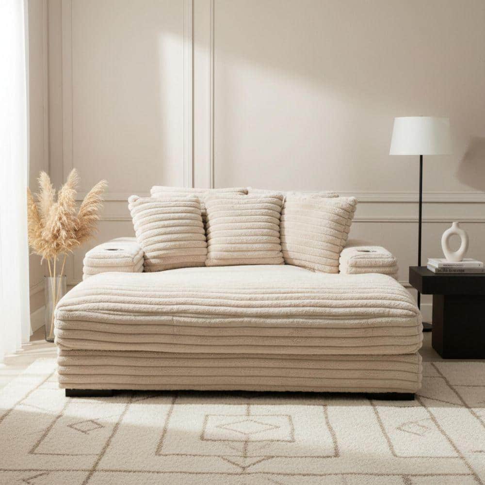 PRIMO INTERNATIONAL Cocoon Taupe Polyester with Cupholder and USBs