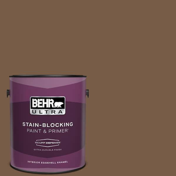 BEHR ULTRA 1 gal. #N250-7 Mission Brown Extra Durable Eggshell Enamel Interior Paint & Primer