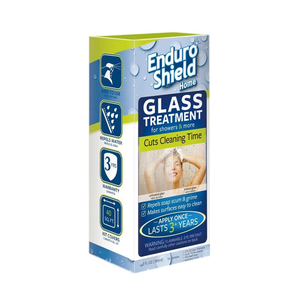 EnduroShield Glass Treatment Kit with 2 oz. Coating and 4.2 oz. Cleaner for  Glass Showers ESGL020D - The Home Depot