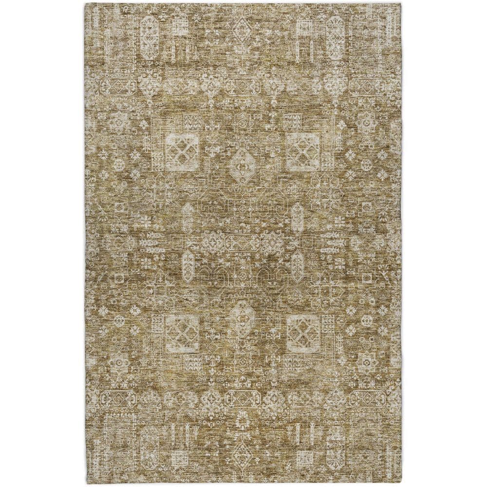 Dream Shag Premium Machine Washable Abstract ADS637 Brown 8 ft. x 10 ft. Area Rug price history on PriceWatchPro