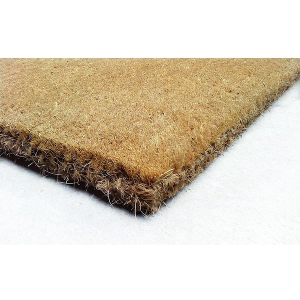 15MM Plain Brown Coir Outdoor Door Mat - On Sale - Bed Bath