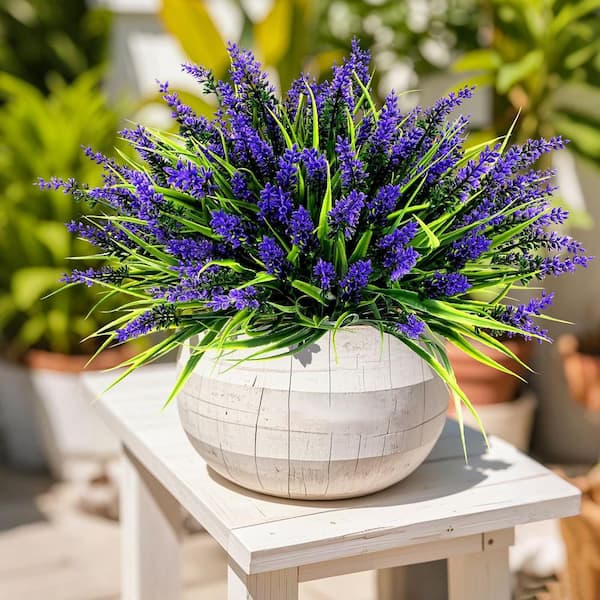 Afoxsos 2.00 in. H Purple Artificial Lavender Plant with Monkey