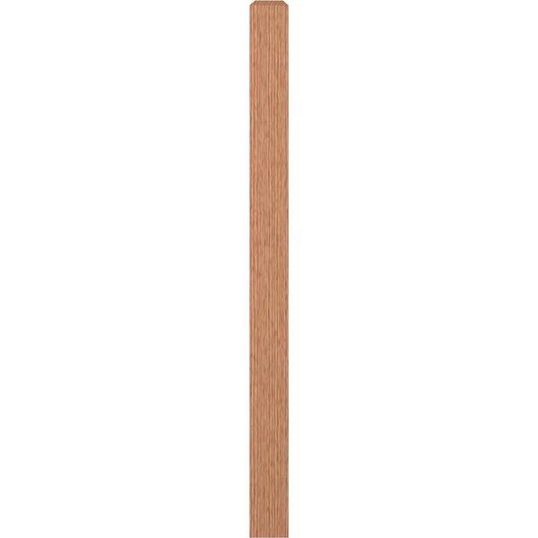 Red Oak Newel Posts - Modern Design Solid Wood Staircase
