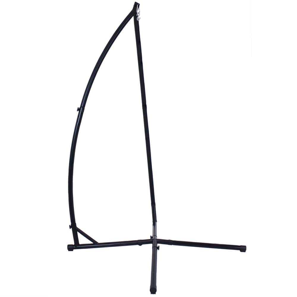 Black Steel X-Stand for Hanging Hammock Chairs