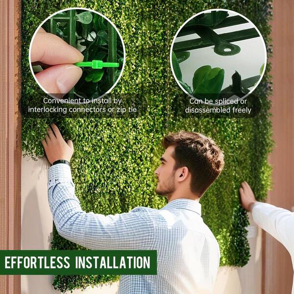 PRIMROSE CARNATION LLC 16 in. x 24 in. Green Artificial Moss Hedge