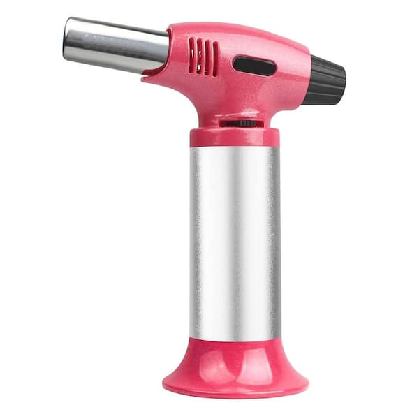 Aluminum Alloy Finish Culinary Kitchen Torch with Adjustable Flame and Safety Lock for Cooking and Soldering