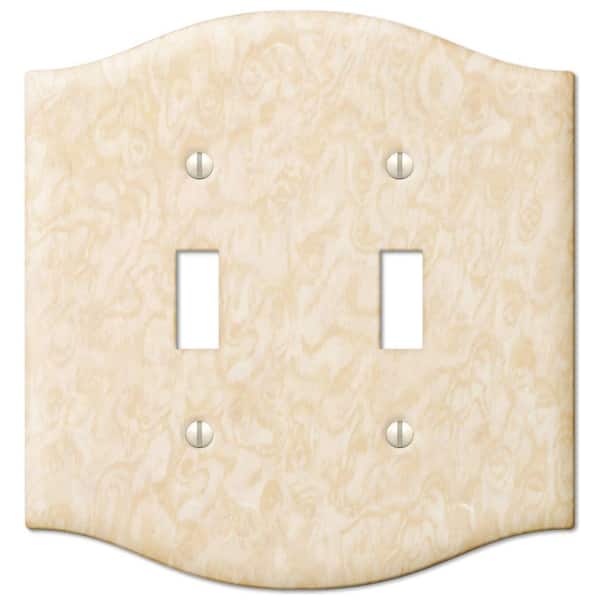 Creative Accents Brown 2-Gang Toggle Wall Plate