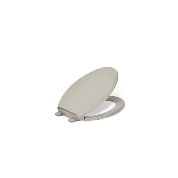 Glenbury Elongated Closed Front Toilet Seat in Sandbar