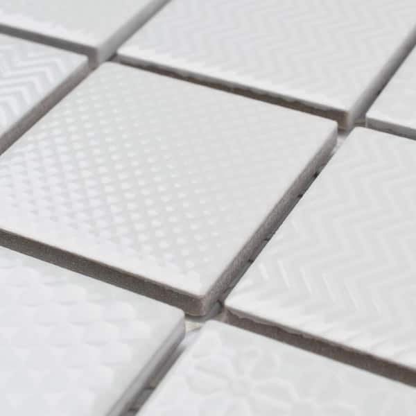 PH PandaHall White Mosaic Tiles for Crafts Bulk Irregular Ceramic