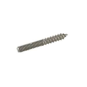 1/4 in. -20 tpi x 2 in. Coarse/Standard Steel Plain Hanger Bolts (4-Pack)