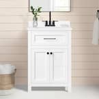 Home Decorators Collection Hanna 24 in. Single Sink White Bath
