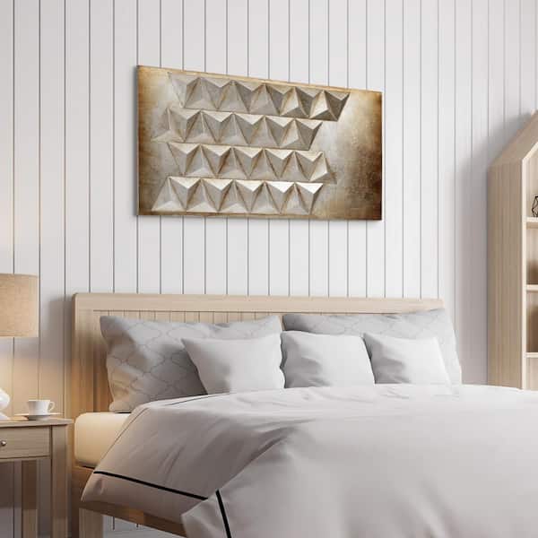 "Steel 2" Mixed Media Iron Hand Painted Dimensional Wall Art