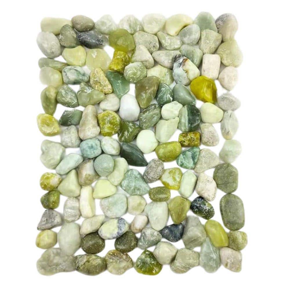 Justincity 10.12 in. x 6.61 in. x 2.09 in. Oval Green Polished