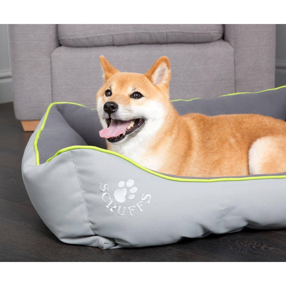 SCRUFFS Eco Urban Medium Grey Polyester Dog Box Bed BED/RCD/935931