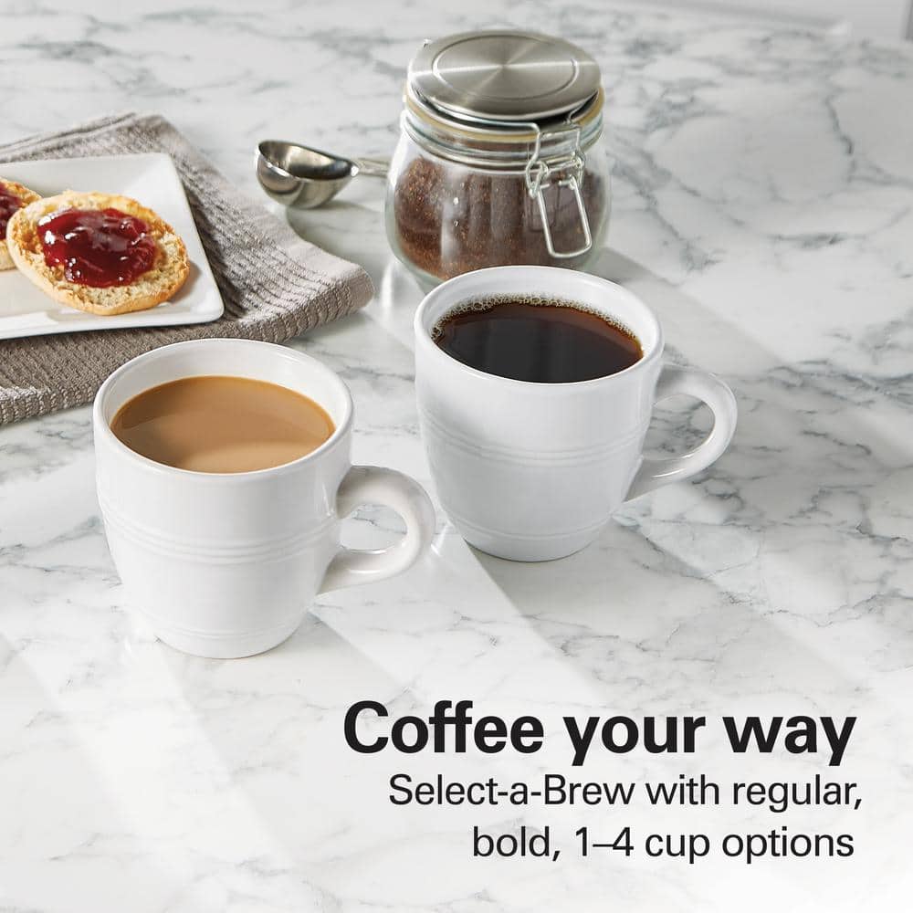 Black and Stainless Steel 12-Cup Programmable Coffee Maker