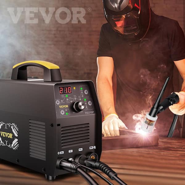 VEVOR 3-in-1 HF TIG ARC Clean Welder 210 Amp Welding Machine with