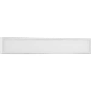 Everlume Collection 1-Light Satin White Modern Bath Vanity Linear Panel Light