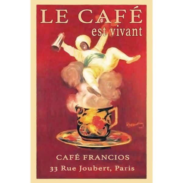 Coffee is Life Cafe Francios Paris Travel Poster by Grotto Studios Unframed Graphic Poster Art Print 20 in. x 30 in.