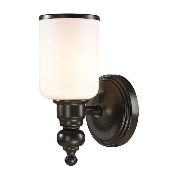 Titan Lighting Leadenhall 1-Light Oil-Rubbed Bronze LED Bath Light