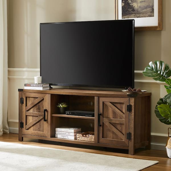 TV Home Entertainment Center Stand Media Furniture Console Storage Wood Cabinet 