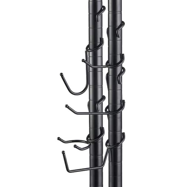 Unbranded Variety Pack Shelf Pole Hooks in Black (5-Pack)