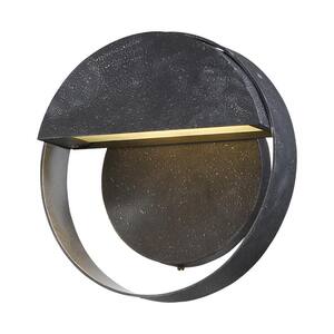 Espirit Del Sol Medium 1-Light Gilded Iron with Silver Highlights LED Outdoor Light Sconce