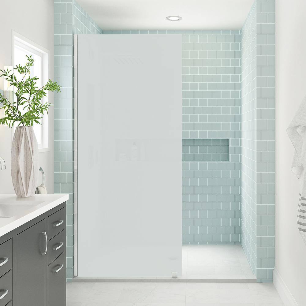 Elyse XL 80" High x 36" Wide Frameless Frosted Glass Shower Door