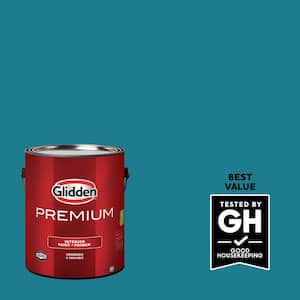 Glidden Premium 1 gal. PPG1150-6 Bermuda Satin Interior Latex