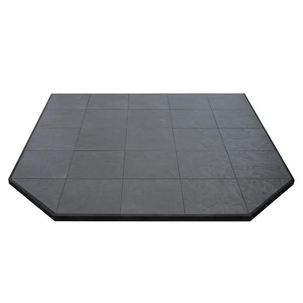 Ashley Hearth Products Boxed Hearth Pad Kit 60 in. Corner/Square Volcanic Sand