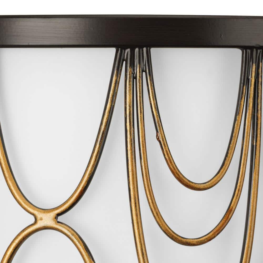 Elegant Antique Bronze Wall Sconce with Etched White Glass