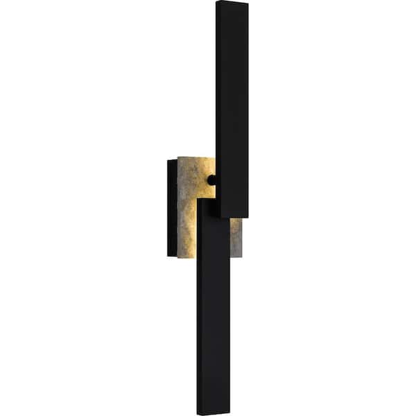 Quoizel Todman 24 in. Earth Black Outdoor Wall Lantern Sconce