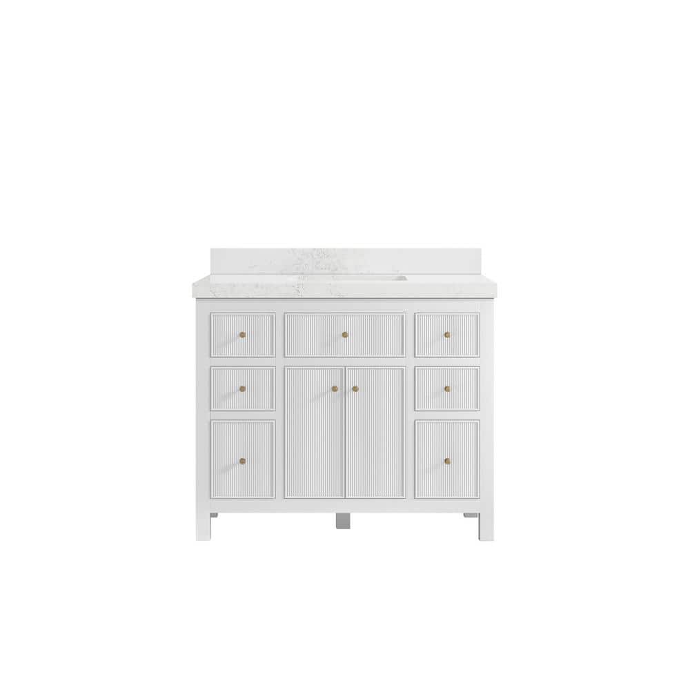 Willow Collections Sonoma 42 in. W x 22 in. D x 36 in. H Bath Vanity in