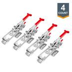 Heavy Duty Adjustable Latch-Action U Bolt Self-lock Toggle Clamp, 700 lbs Capacity, 431 (4 PK)