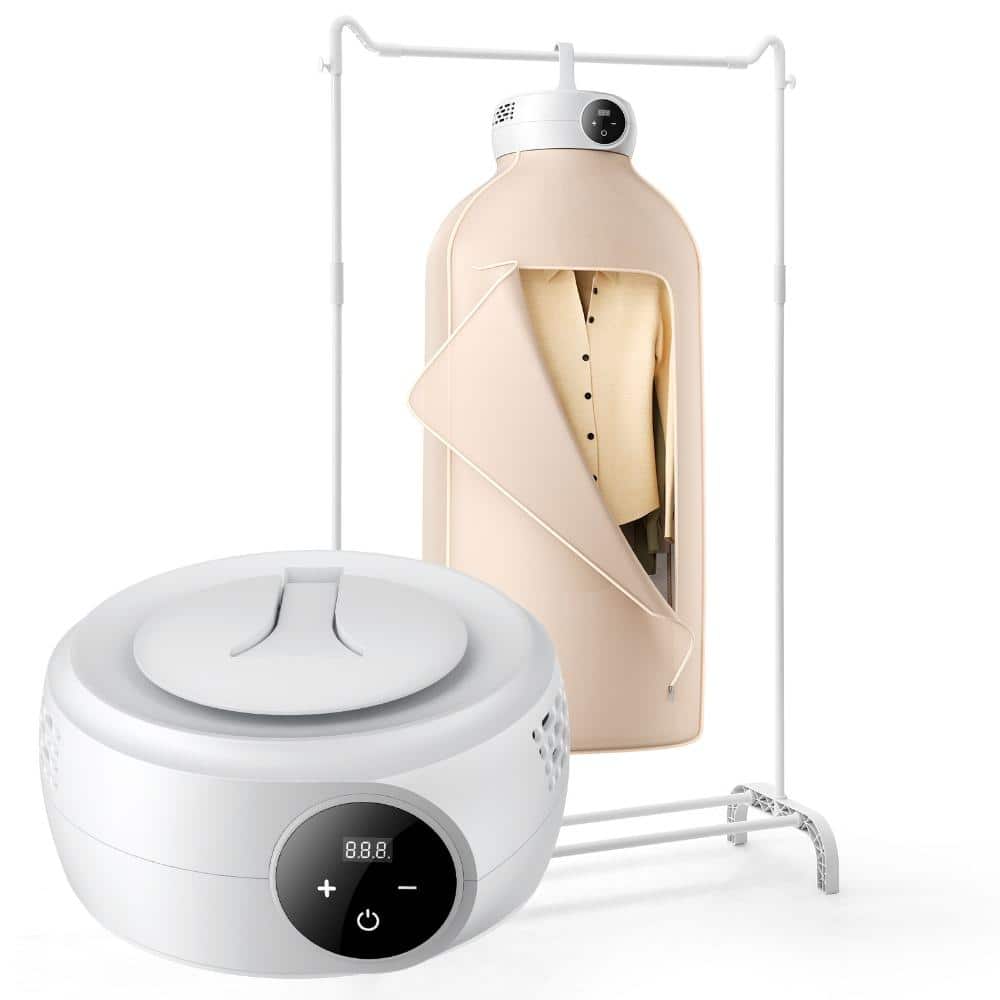 Volenca Portable Clothes Dryer 600W, Foldable Mini Dryer with Bag, PTC Heating, LED Display, 5H Timer