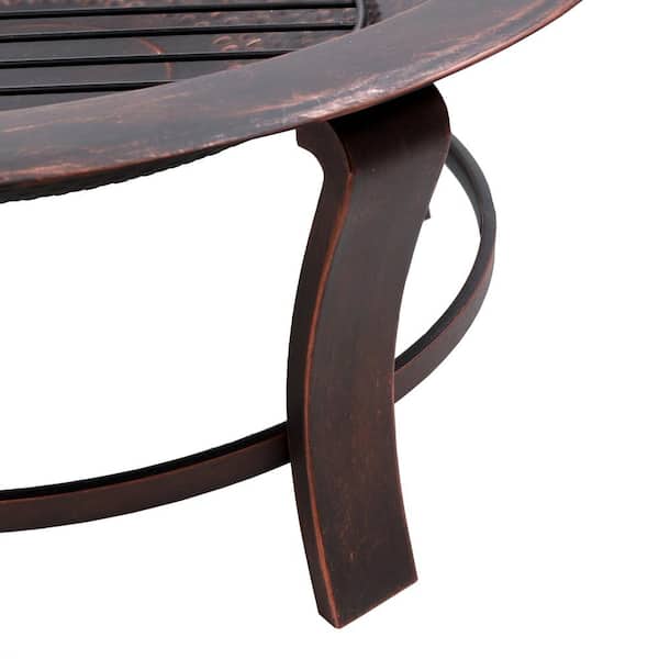 Sunnydaze 17 in. H. Steel Elevated Outdoor Fire Pit Bowl Sunnydaze 17 in. H. Steel Elevated Outdoor Fire Pit Bowl