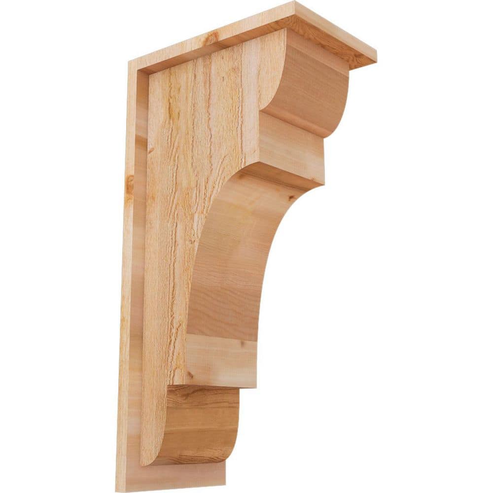 8 in. x 12 in. x 24 in. New Brighton Rough Sawn Western Red Cedar Corbel with Backplate price history on PriceWatchPro