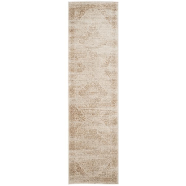 Vintage Stone 2 ft. x 8 ft. Medallion Floral Runner Rug