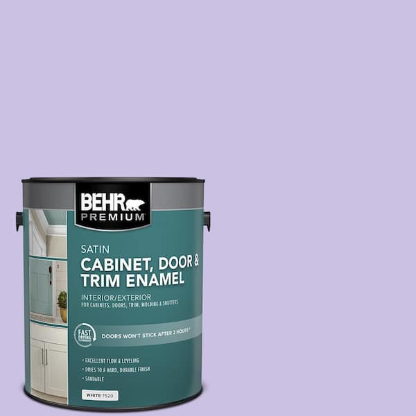 BEHR PREMIUM 1 gal. #P560-3 Party Hat Satin Enamel Interior/Exterior Cabinet, Door & Trim Paint