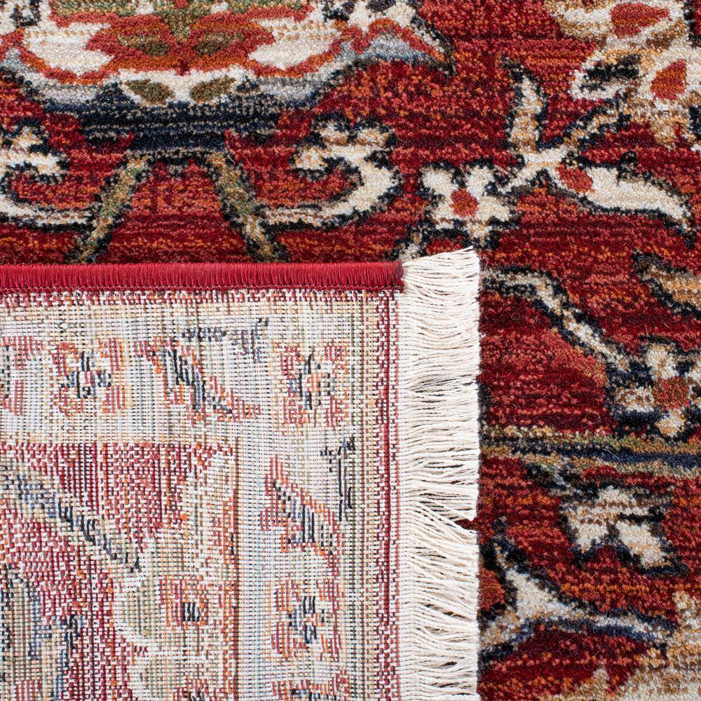 Herat Rust and Ivory Oriental Synthetic Area Rug