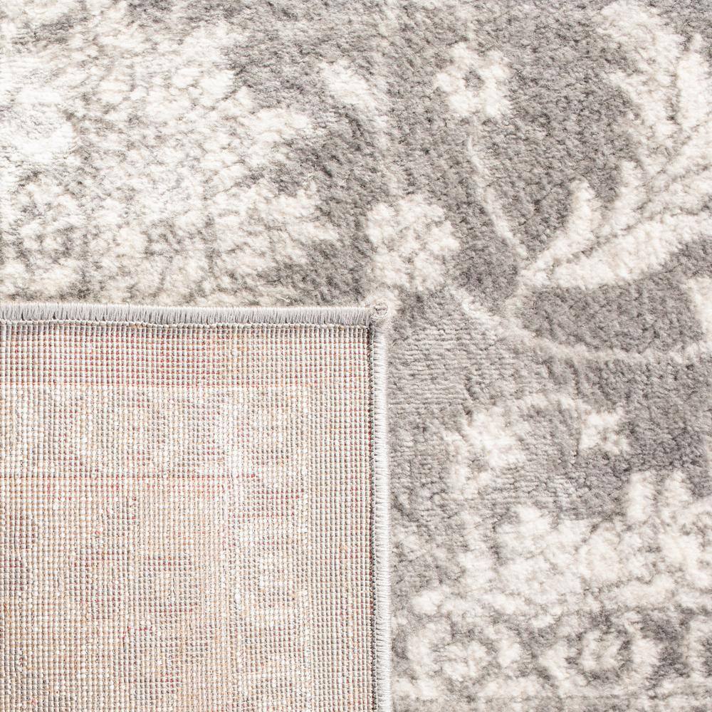 Brentwood 3' Square Gray Synthetic Hand-Knotted Area Rug