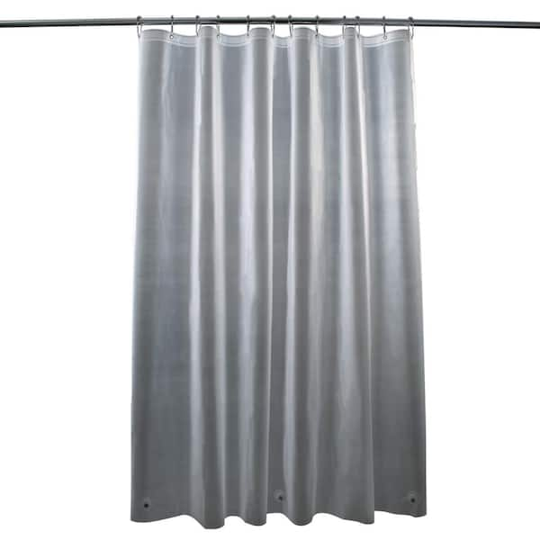 Bath Bliss 6-Gauge 70 in. x 72 in. Frost Shower Liner 5430-FROST - The ...