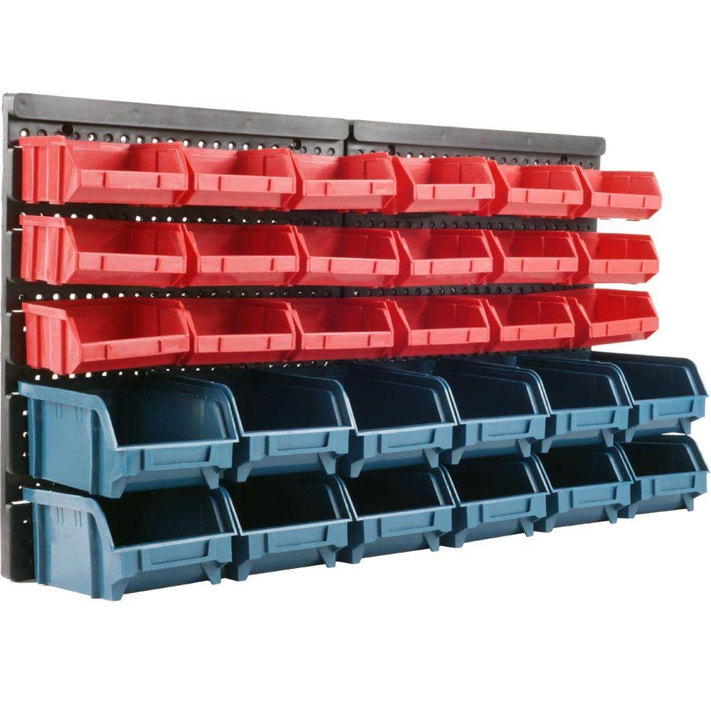 Peg Board Bins Workbench Organizer Hardware Storage Box Square Hole