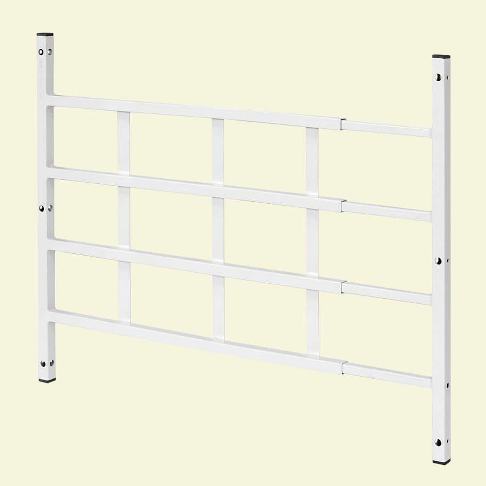 Segal S 4768 Fixed Window Guard 31 In. - 54 In. X 21-1/2 In. Steel White 4-Bar Non-Egress