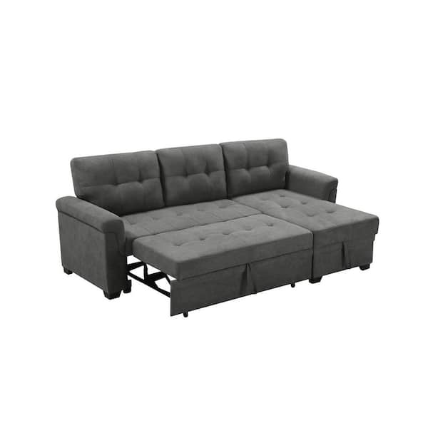 Fabric sectional deals sleeper sofa