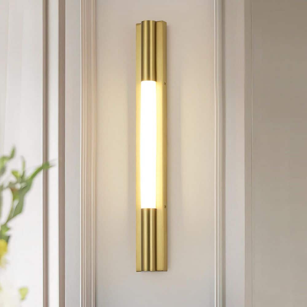 Rennnsan Orin Minimalist 1-Light Brushed Gold Dimmable 24 in