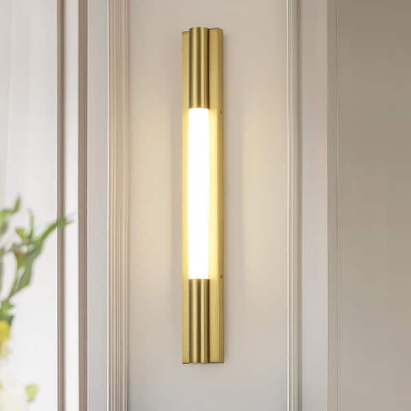 Rennnsan Orin Minimalist 1-Light Brushed Gold Dimmable 24 in