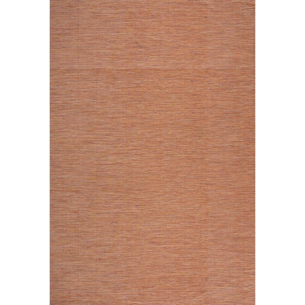 Ethan Modern Flatweave Orange Synthetic 8' x 10' Area Rug