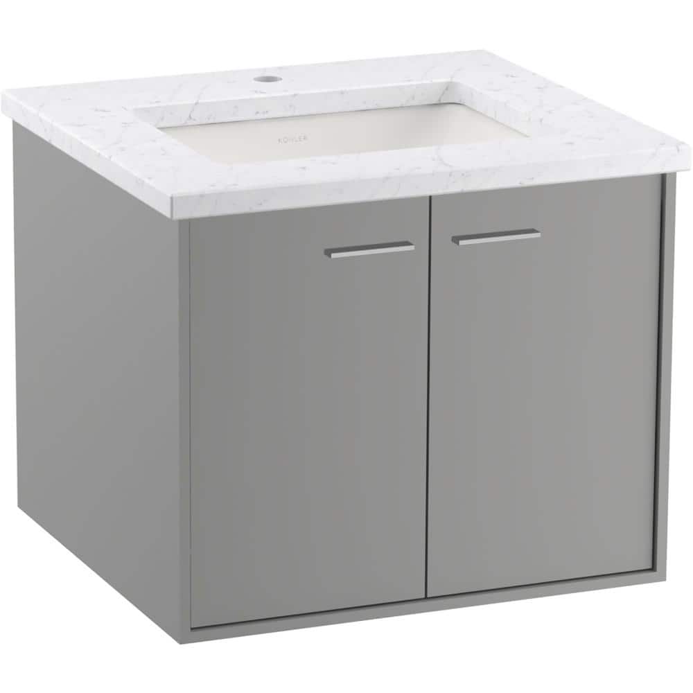 KOHLER Jute 24 in. W x 22 in. D x 20 in. H Single Sink Floating Bath